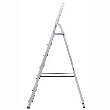 Scara tip biblioteca cu platforma SB 6+1 trepte H-1.43m Aluminiu ENERGO