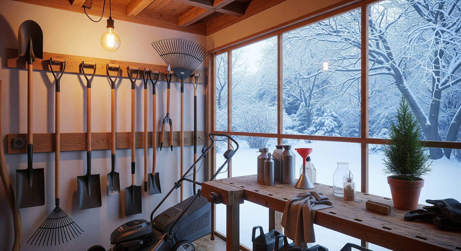 Pregătirea și depozitarea echipamentelor de grădinărit pentru sezonul rece